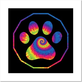 Cat circle rainbow Posters and Art
